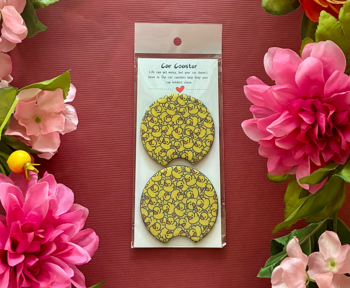 Rubber Duck Car Coasters