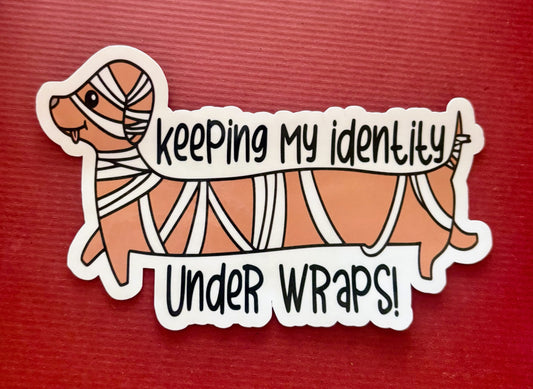 Mummy Dog Sticker