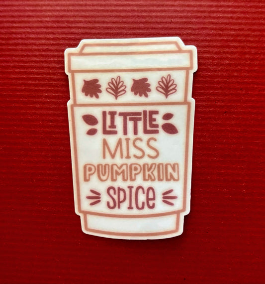 Little Miss Pumpkin Spice Sticker